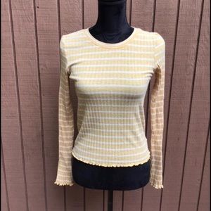 women’s american eagle striped long sleeve